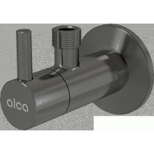 ALCA ARV001-GM-P "Ventil rohový s filtrom 1/2""×3/8"", GUN METAL-lesk"