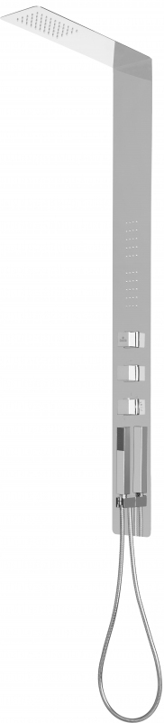 MASÁŽNE SPRCHOVÉ PANELY - DEANTE NOO_051T Podomietkový termostatický sprchový panel, chróm