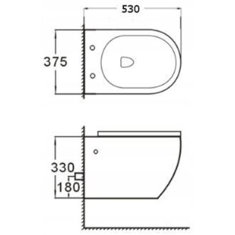 MEXEN LENA závesný klozet 56 cm + doska PP 30298000