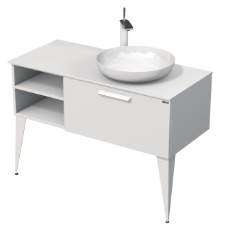 LUXE um.skr. s doskou 110cm biel.mat/krión LUXE110PBMBU