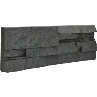 Obklad Vaspo Kameň lámaný tmavo šedá 10,7x36 cm reliéfny V53006