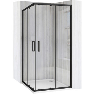 REA Sprchovací kút City 90x90 Black KPL-K6446 KPL-K6446