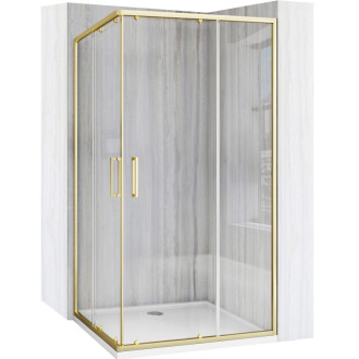 REA Sprchovací kút City 80x100 Brush Gold KPL-K74502 KPL-K74502