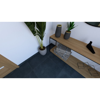 Dlažba Fineza Project čierna 60x60 cm mat DAK62372.1