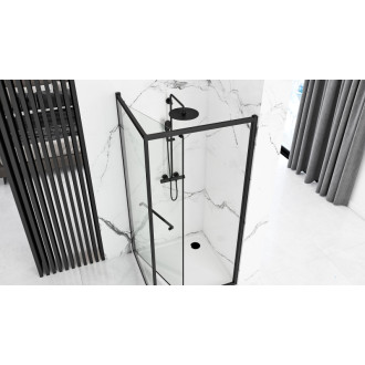 REA Sprchovací kút Space In ČIERNY 80x100 KPL-K0882 KPL-K0882