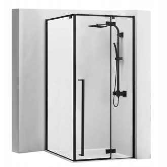 REA Sprchovací kút FARGO 90x90 - matný čierny KPL-K7318 KPL-K7318