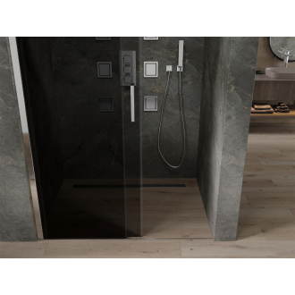 MEXEN OMEGA sprchové dvere 120x190 cm 8 mm chróm-dymové 825-120-000-01-40