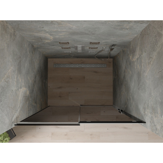 MEXEN OMEGA sprchové dvere 120x190 cm 8 mm chróm-dymové 825-120-000-01-40