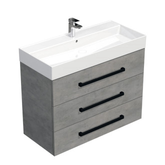 CUBE WC skr. s um. SAT 100cm, betón CUBE46C1003BESAT