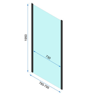 REA Sprchová kabína Rapid Slide Chróm KPL-K5600