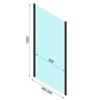 REA Sprchová kabína Rapid Slide Chróm KPL-K5611