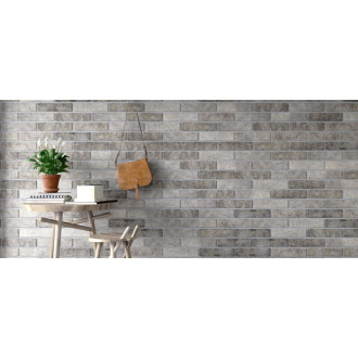 Obklad Multi Brick Tones grey 6x25 cm reliéfny BRTONESGR