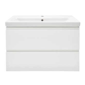 Kúpeľňová skrinka s umývadlom Cersanit Dormo 80x37,5x62 cm biela lesk SIKONCMO002BL