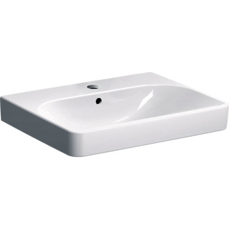 Umývadlo Geberit Smyle Square 60x48 cm otvor pre batériu uprostred 500.229.01.1