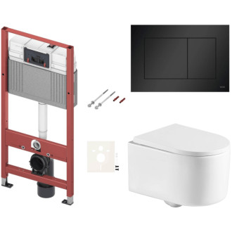 Závesný wc set do ľahkých stien / predstenová SAT SIKOTSTOR72414