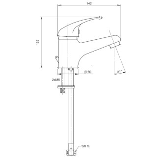 Umývadlová batéria Novaservis Metalia 55 bez výpustu chróm 55001/1.0