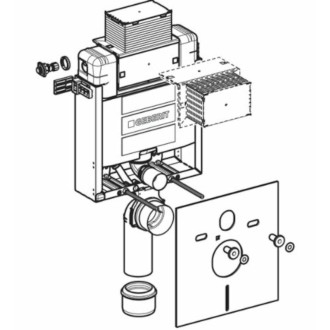 Nádržka na zamurovanie k WC Geberit Kombifix 110.000.00.1