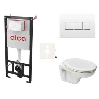Cenovo zvýhodnený závesný WC set Alca do ľahkých stien / predstenová montáž + WC S-Line S-line Pre SIKOASP4