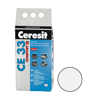 Škárovacia hmota Ceresit CE 33 biela 2 kg CG2A CE33201