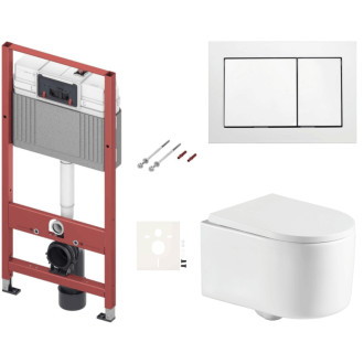 Závesný wc set do ľahkých stien / predstenová SAT SIKOTSTOR72400