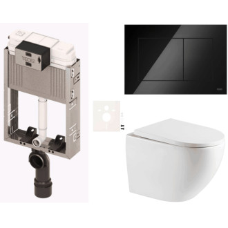 Závesný wc set na zamurovanie SAT SIKOTZREX67BL