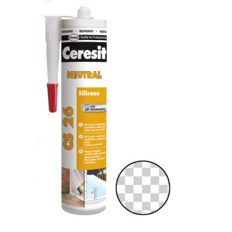 Silikón Ceresit CS 26 transparent 300 ml CS26