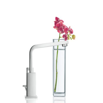 Vysoká umývadlová batéria Grohe Eurocube s výpustou chróm 2313500E