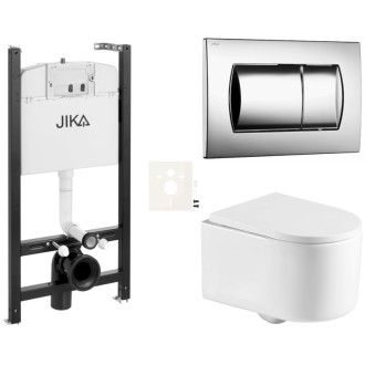 Závesný wc set do ľahkých stien / predstenová SAT SIKOJSREX72CR