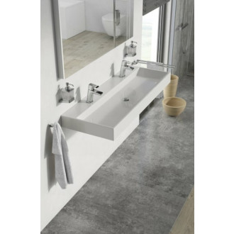 Dvojumývadlo Ravak Natural 120x45 cm otvor pre batériu, bez prepadu XJO01212000