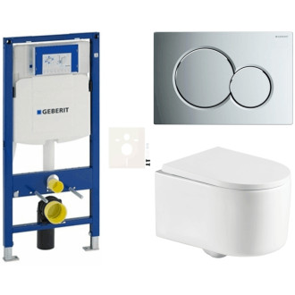 Závesný wc set do ľahkých stien / predstenová SAT SIKOGESREX72S01CR