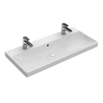 Umývadlo Villeroy &amp; Boch Avento 100x47 cm dva otvory pre batériu 4156A401