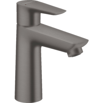 Páková umývadlová batéria 110 Hansgrohe Talis E s odtokovou súpravou, kartáčovaný čierny chróm 71710340