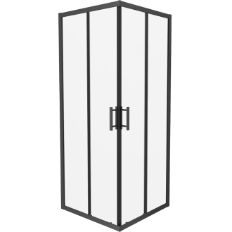 MEXEN RIO sprchovací kút štvorec 80x80x190 cm 5mm čierna-číre 860-080-080-70-00