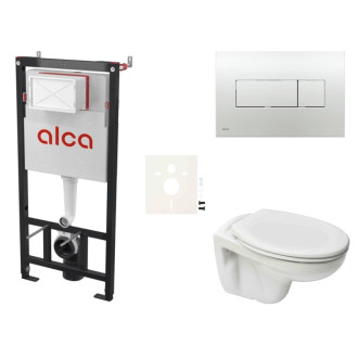 Cenovo zvýhodnený závesný WC set Alca do ľahkých stien / predstenová montáž + WC S-Line S-line Pre SIKOASP5