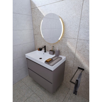 Kúpeľňová skrinka s umývadlom Roca Ona 80x64,5x46 cm piesková mat ONA802ZPML