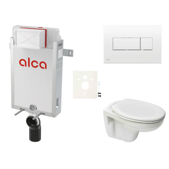 Cenovo zvýhodnený závesný WC set Alca na zamurovanie + WC S-Line S-line Pre SIKOAP4