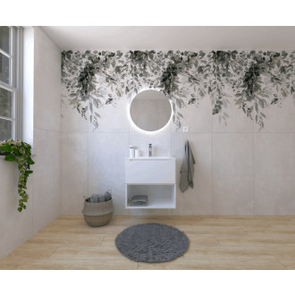 Kúpeľňová zostava s umývadlom vrátane umývadlovej batérie, vtoku a sifónu Naturel Stilla biela lesk KSETSTILLA009