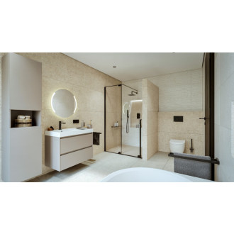 Kúpeľňová skrinka vysoká Roca Ona 40x175x30 cm piesková mat A857636510