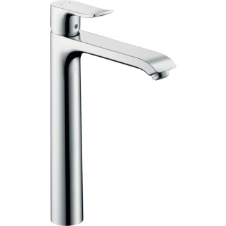Vysoká umývadlová batéria Hansgrohe Metris bez výpustu chróm 31184000