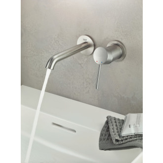 Umývadlová batéria Grohe Essence New bez podomietkového telesa supersteel 19408DC1
