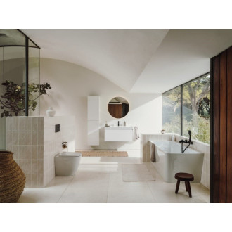 Kúpeľňová skrinka vysoká Roca ONA 40x175x30 cm biela mat A857635509