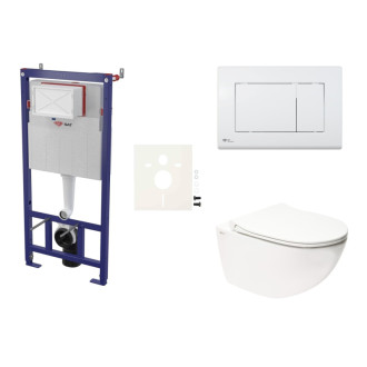 Cenovo zvýhodnený závesný WC set SAT do ľahkých stien / predstenová montáž + WC SAT Infinitio SIKOSSINF20K