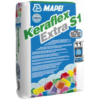 Lepidlo Mapei Keraflex Extra S1 sivá 25 kg C2TE S1 KERAFLEXEXTRA