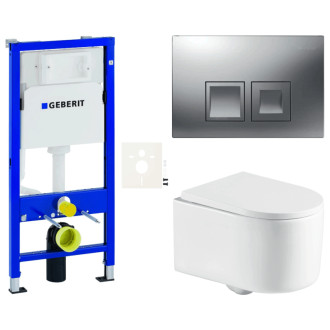 Závesný wc set do ľahkých stien / predstenová SAT SIKOGESREX72D35