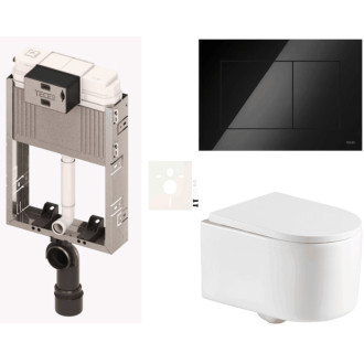 Závesný wc set na zamurovanie SAT SIKOTZREX72BL