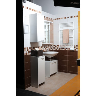 Kúpeľňová skrinka pod umývadlo Multi Praxis 55x33,5 cm biela SKDEMONT