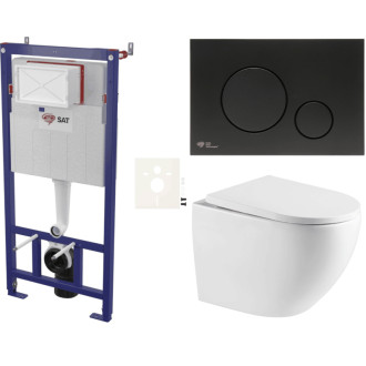 Závesný wc set do ľahkých stien / predstenová SAT SIKOSSREX6768K