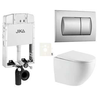 Závesný wc set na zamurovanie SAT SIKOJZREX67CRM