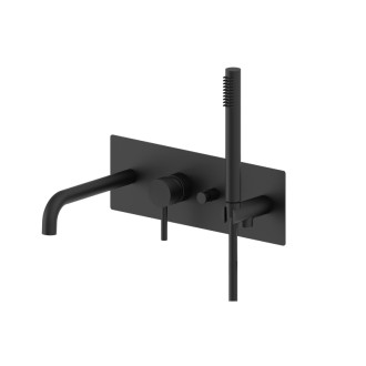 Vaňová batéria Paffoni Light vrátane podomietkového telesa čierny mat LIG001NO