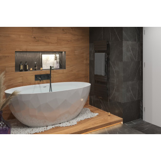 Vaňová batéria Paffoni Light vrátane podomietkového telesa čierny mat LIG001NO